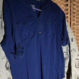 Croft & Barrow Blue Blouse